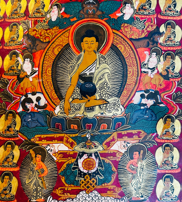 Thanka di 365 buddha shakyamuni