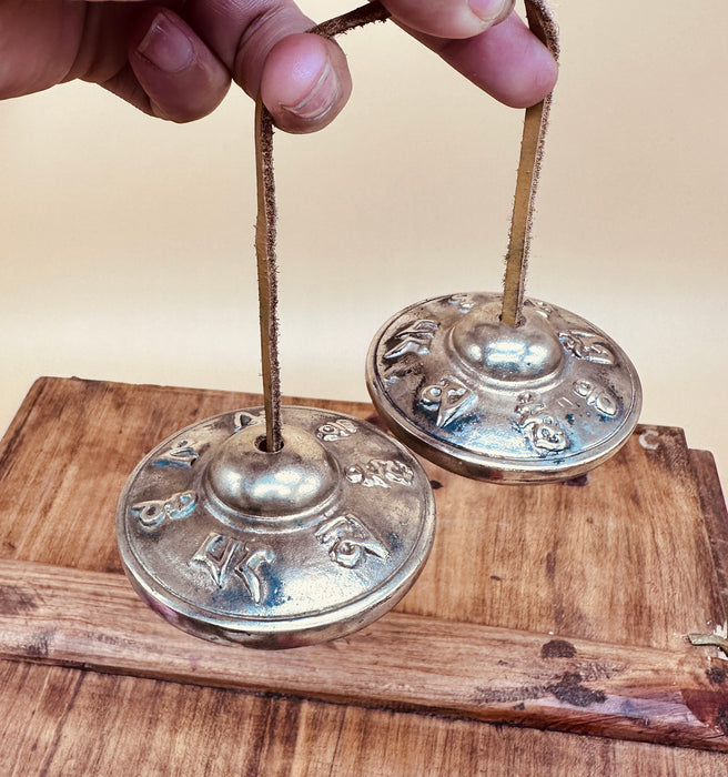 Tibetan Cymbals with Love and Compassion Prayer