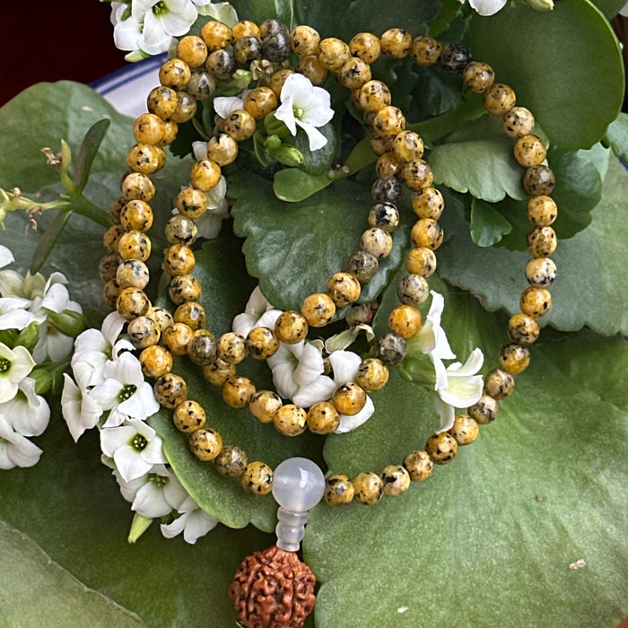 Mala 108 grani con tormalina verde