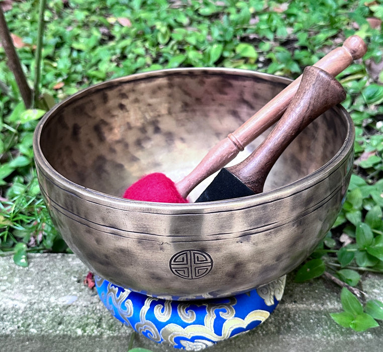 Campana Tibetana Terapeutica XDrum - Tono La Per Il Chakra Del Terzo Occhio, In Lega Di 7 Metalli | Per Meditazione