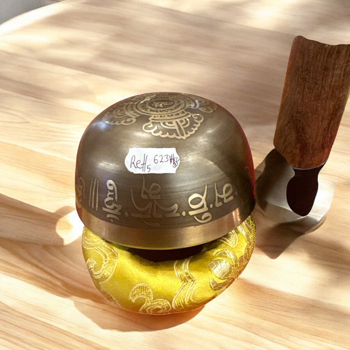 Campana tibetana nota re#4 623hz