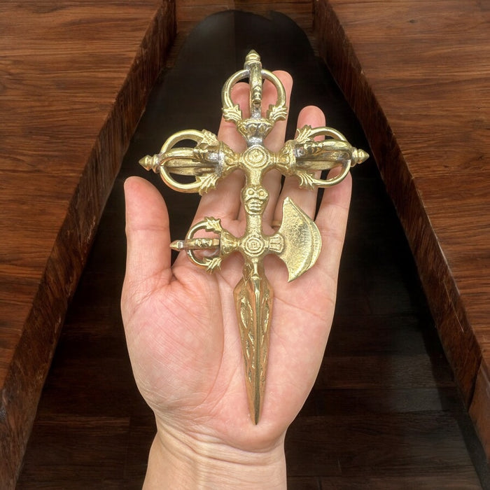 Tibetan Buddhist Brass Kartika Vajra
