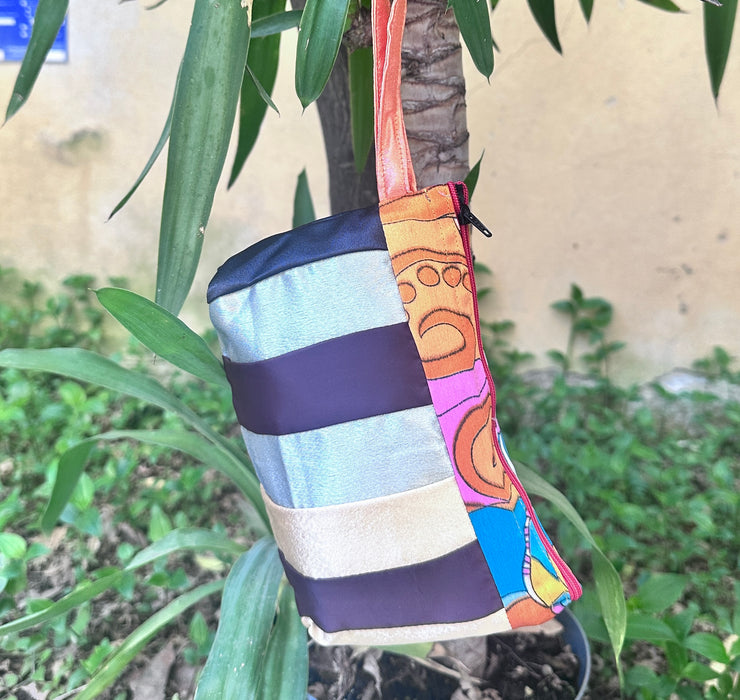 Borsata patchwork con sarà