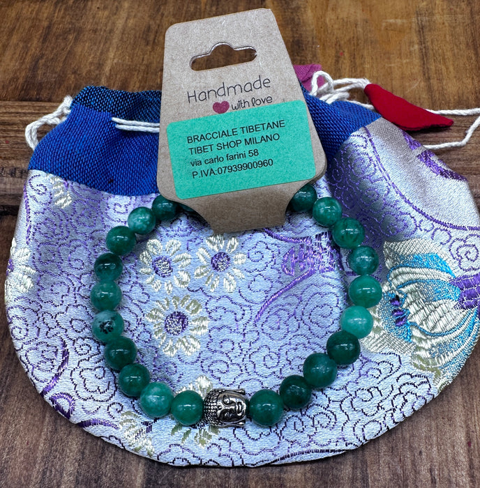 Bracciale a Giada con custodia di Seta