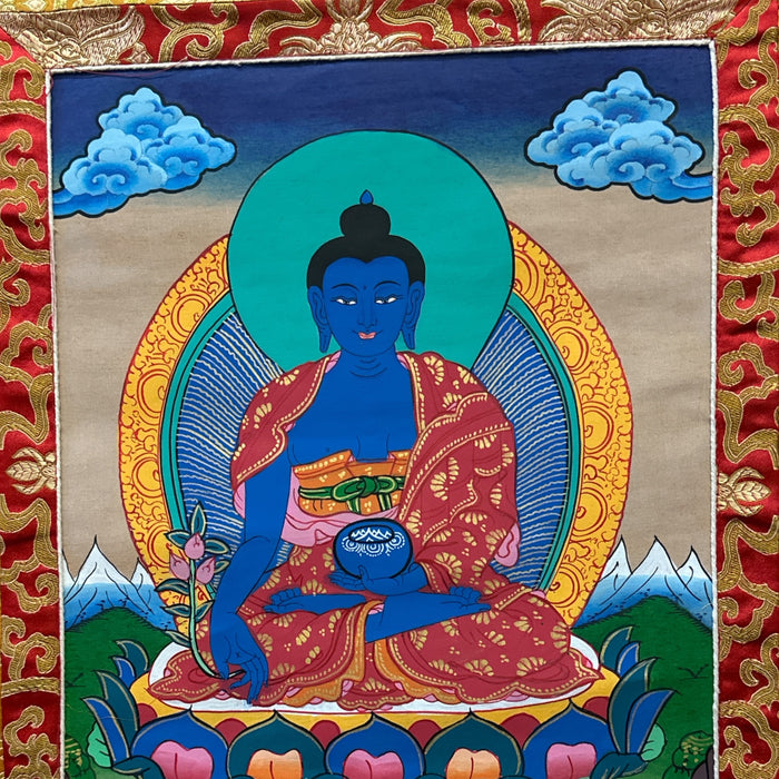 Thanka con buddha della medicina