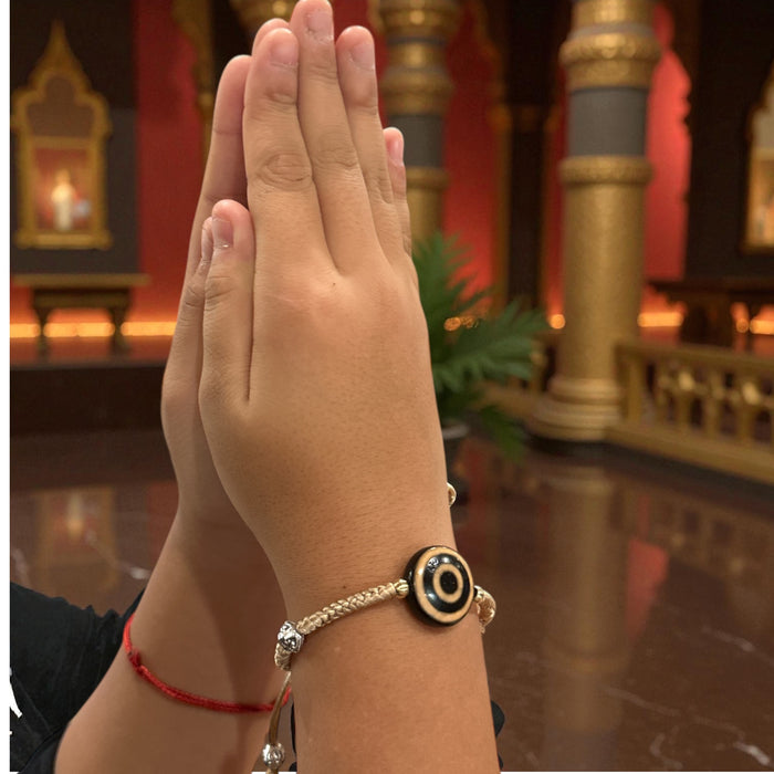 Bracciale Dzi Tibetano con Terzo occhio