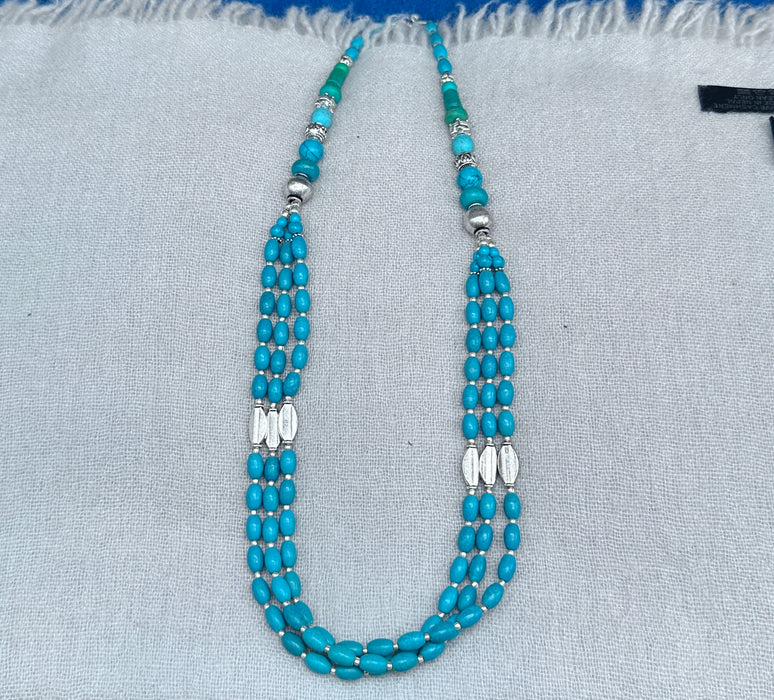 Collana tibetana con turchese
