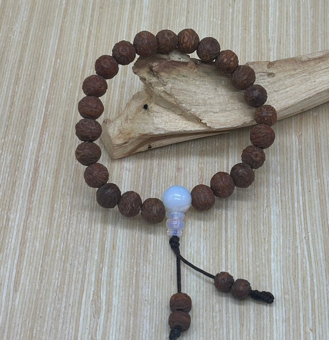 Braccialetto a semi di rudraksha