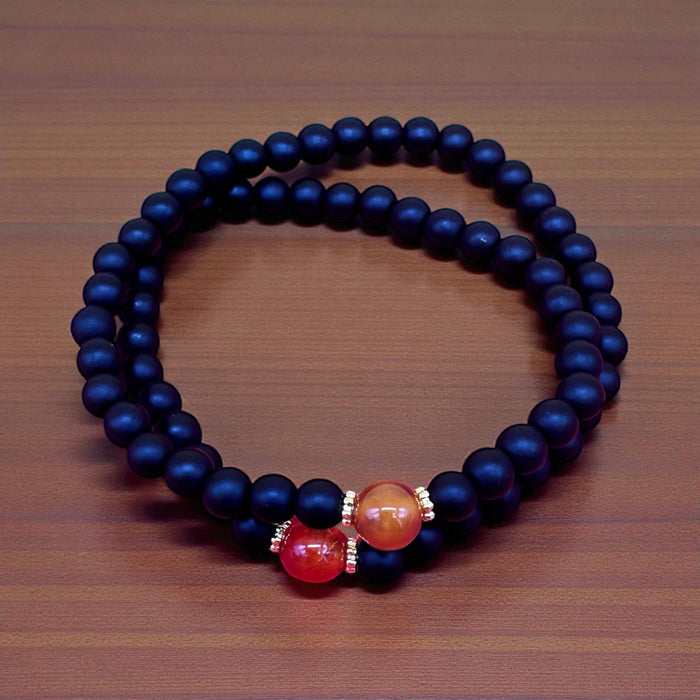 Braccialetto doppio Giro con Onice