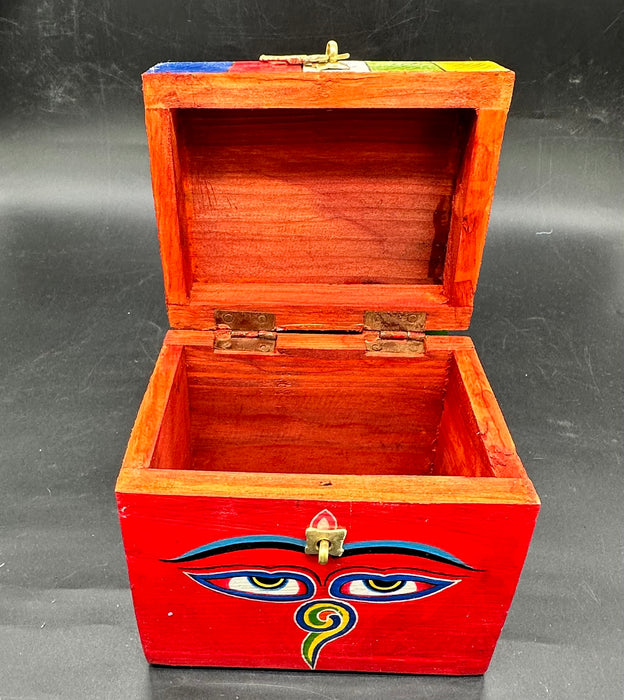 Baule di legno Himalaya con terzo Ochio