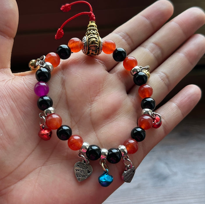 Braccialetto sciamanico tibetano con cuore