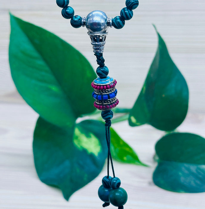 Mala 108grani a malachite verde