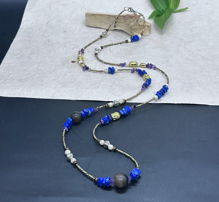 Tibetan necklace with Buddha skull