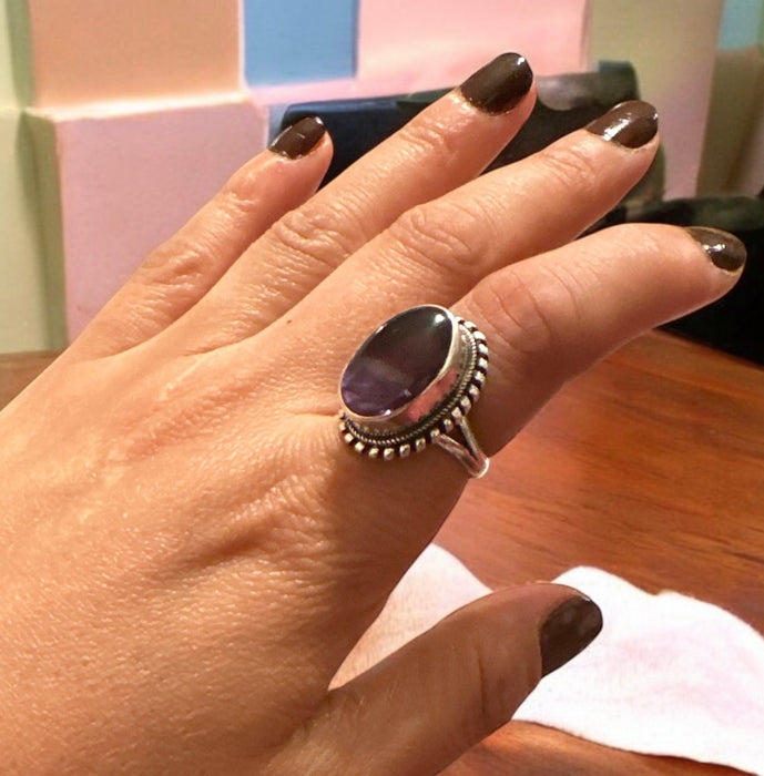 Anello con Amitista