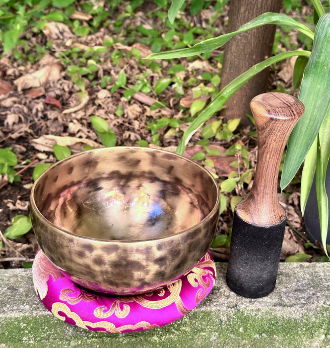 Tibetan singing bowl note D# 315hz