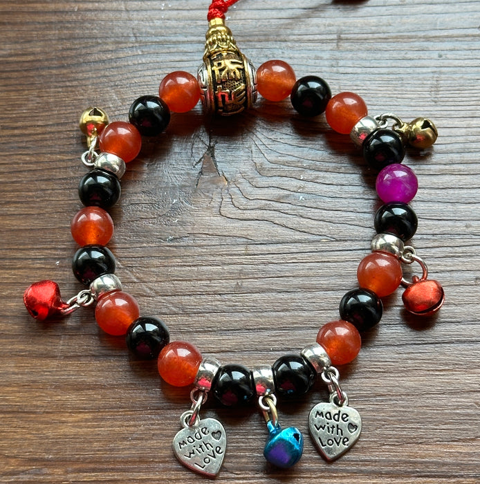 Braccialetto sciamanico tibetano con cuore