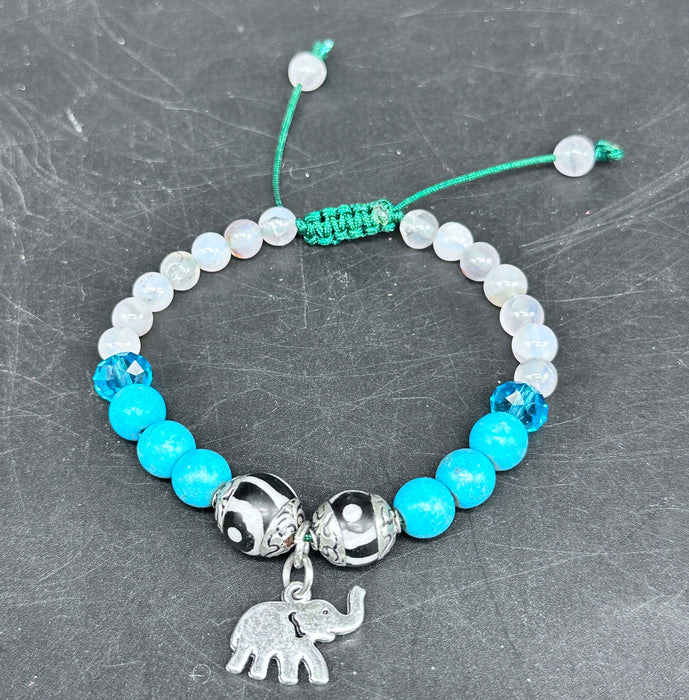 Braccialetto tibetano con elefante