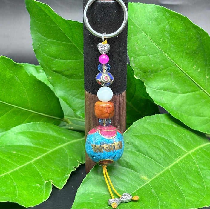 Porta chiavi Tibetano con cuore