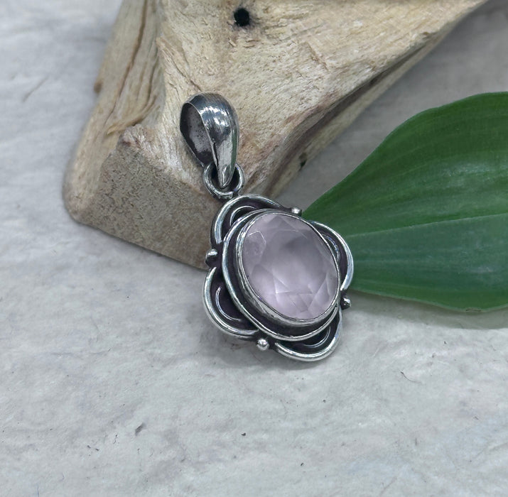Rose quartz pendant