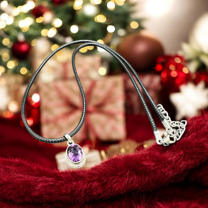 Collana Di Ametista Collana D'argento Sterling Collana - Italia - Foto 4