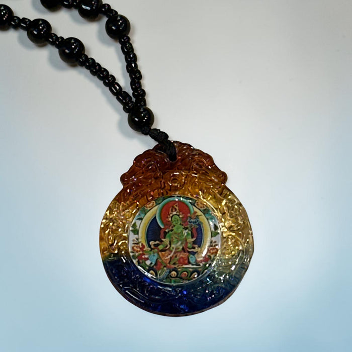 Collana con tara verde