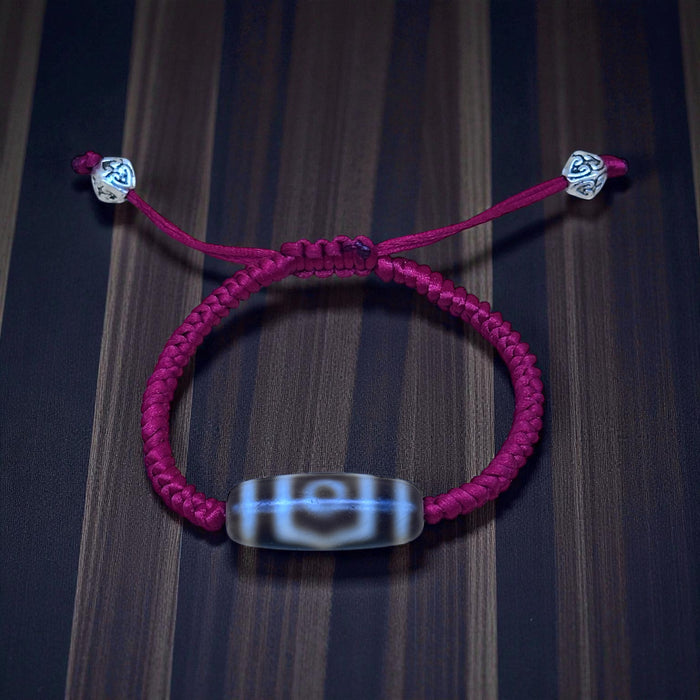 Bracciale Dzi Tibetano con 3 occhi