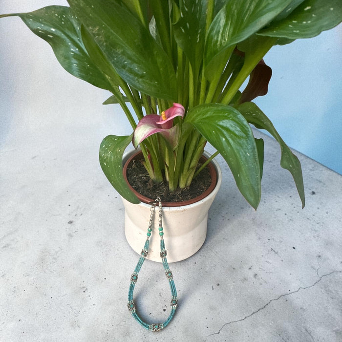 Collana tibetana a Giracolla con turchese