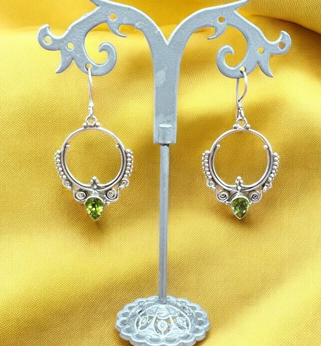 Orecchini con peridoto