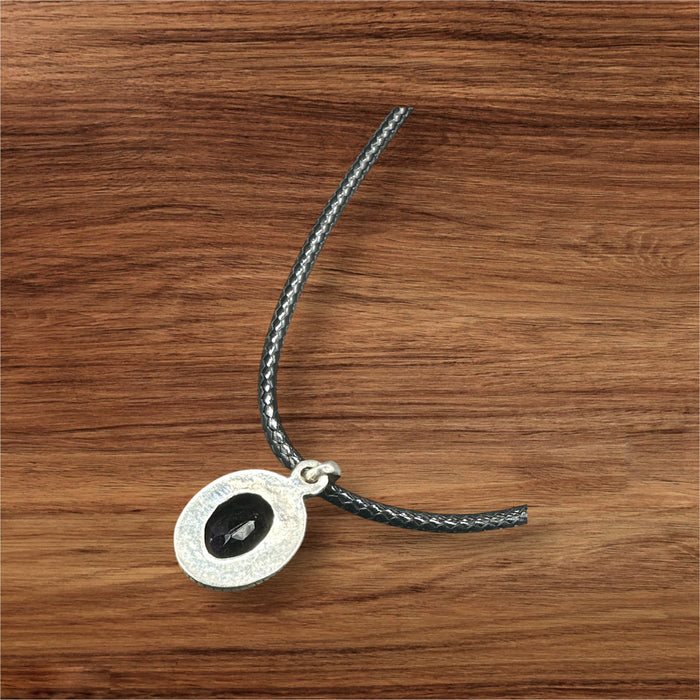 ciondolo con ametista e argento 925
