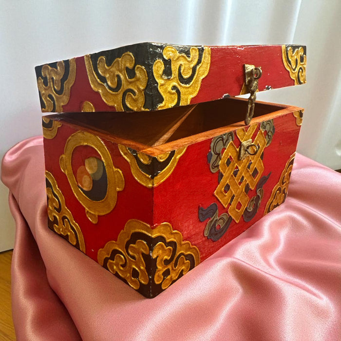 Scatola di legno a infinto