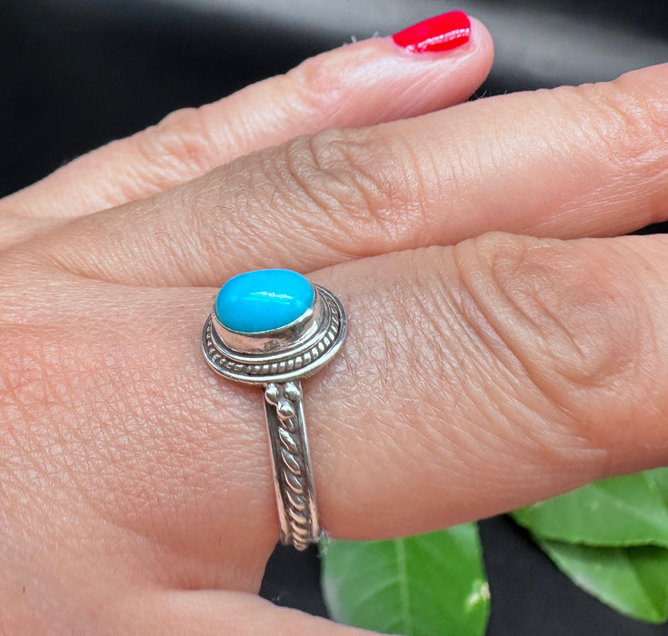 Tibetan Ring with Tibetan Turquoise