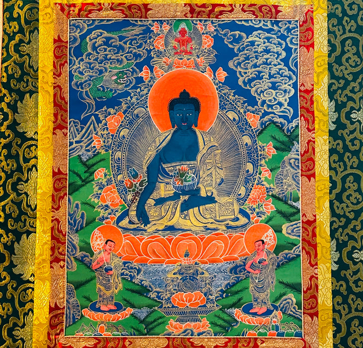 Thanka buddha della medicina