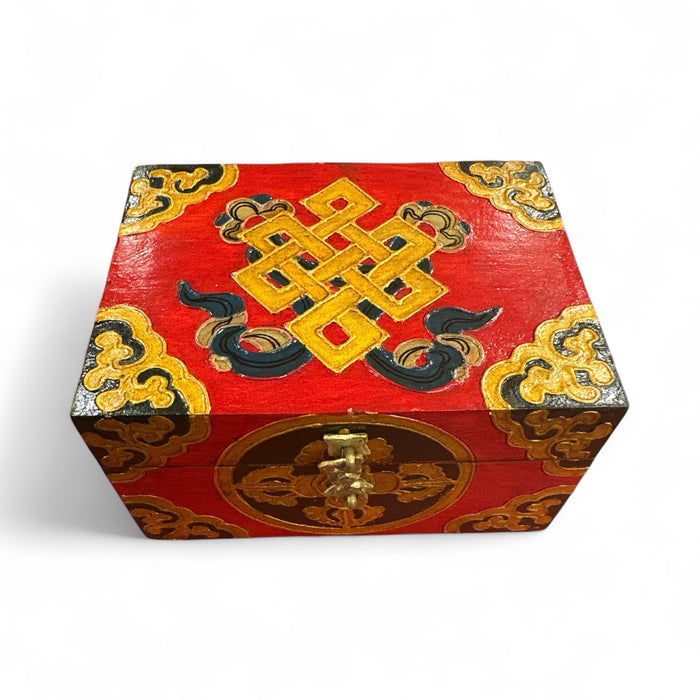 Scatola di legno a doppio vajra