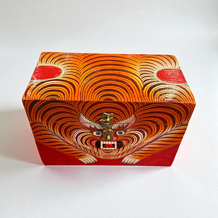Scatola di legno a tigre