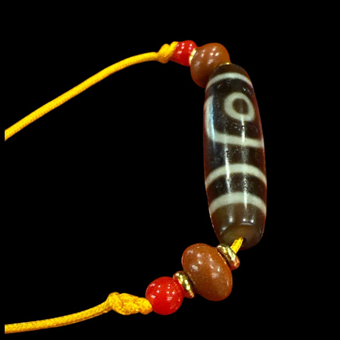 Dzi tibetano 2 occhi usato
