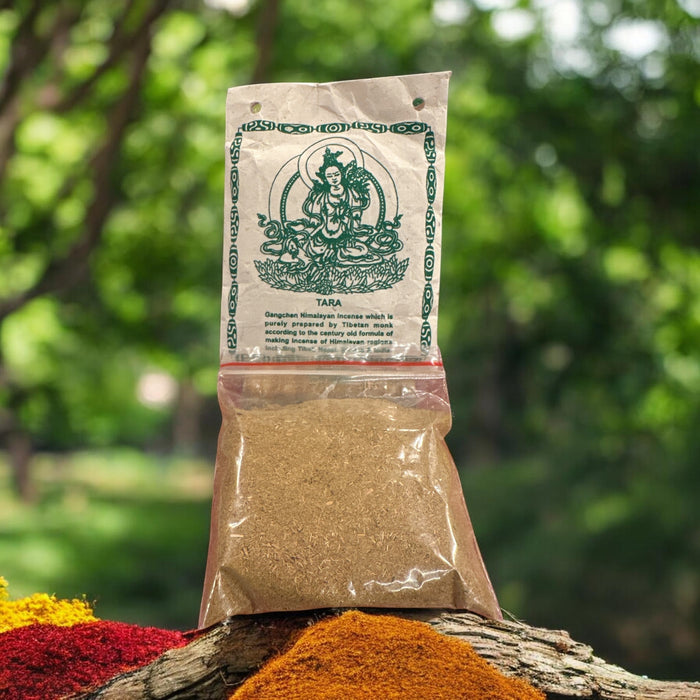 Tara verde incenso polvero