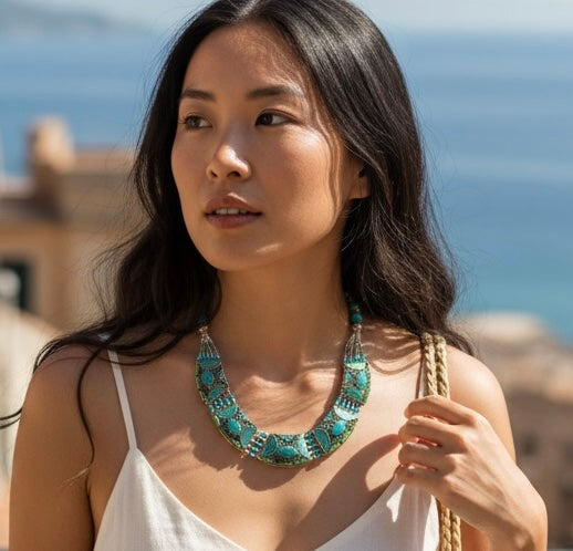 Tibetan turquoise necklace