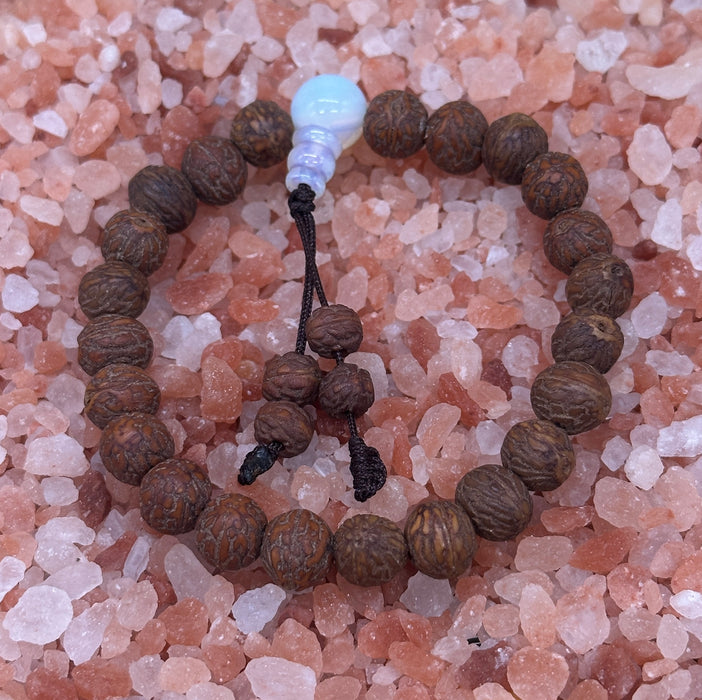Braccialetto a semi di rudraksha