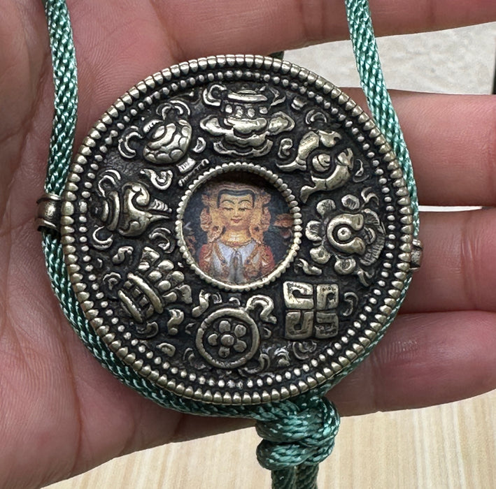 Gau tibetano con Otto Simboli di Buon Auspicio