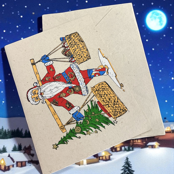 Biglietto da auguri con babu natale