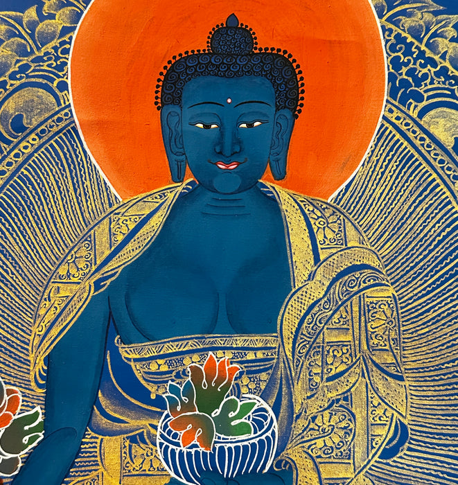 Thanka buddha della medicina