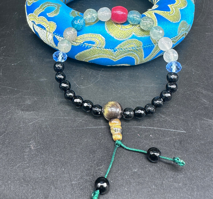 Bracciale con tormalina nera e Agata