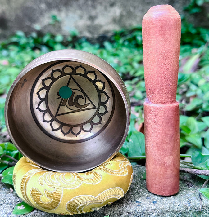 Campana tibetana con 3th chakra della Gola nota mi#5 656hz