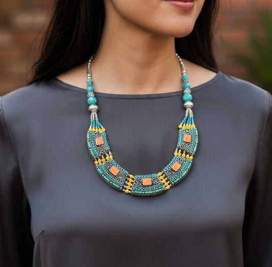 Collana tibetana a girocollo
