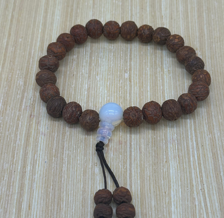 Braccialetto a semi di rudraksha