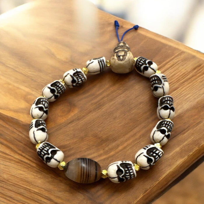 Braccialetto Teschio con Chung Dzi