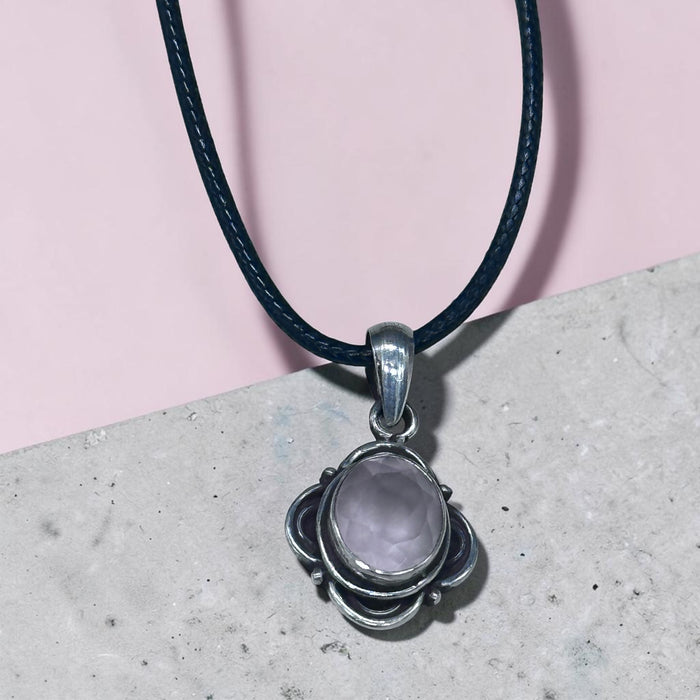 Rose quartz pendant