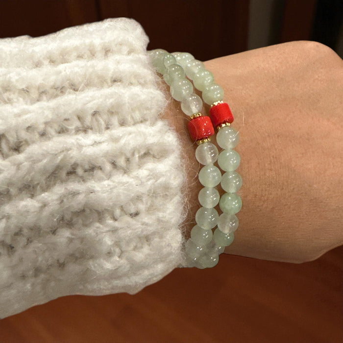 Braccialetto doppio Giro con Agata