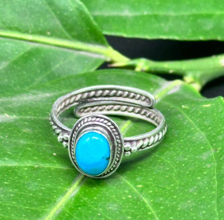 Tibetan Ring with Tibetan Turquoise