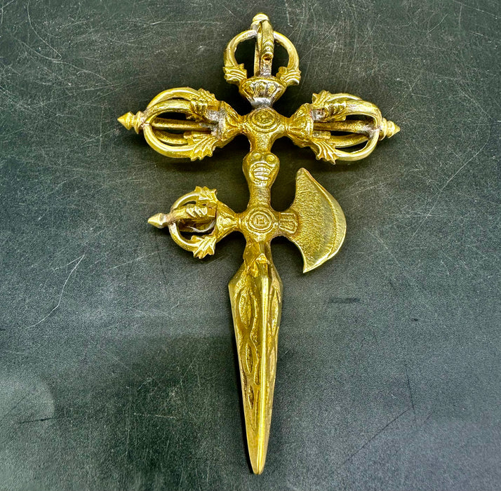 Tibetan Buddhist Brass Kartika Vajra